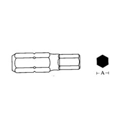 D130H40   Bit 10mm ampulowy H4 x 30mm