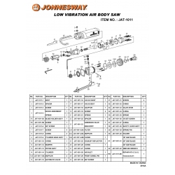 JAT-1011   Piła pneumatyczna niskowibracyjna