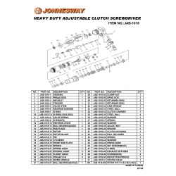 JAB-1018   Wkrętarka pneumatyczna 1/4