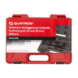 QS11158 Zestaw ściągaczy łożysk kulkowych 5-12.5mm, 25szt.